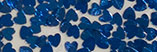 Glitter Powder Heart BLUE 3mm
