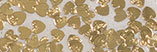 Glitter Powder Heart GOLD 3mm