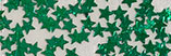 Glitter Powder Star GREEN 3mm